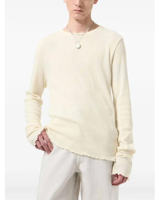 Our Legacy White Elongated Longsleeve Sweater for men