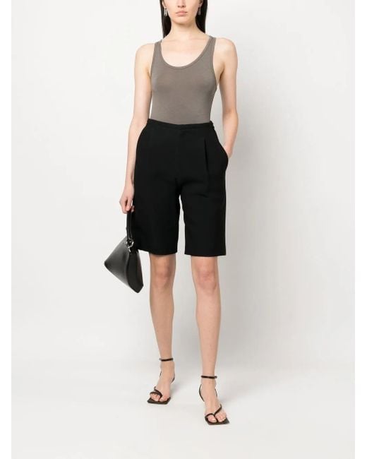 Thom Krom Gray Contrast-Stitching Top