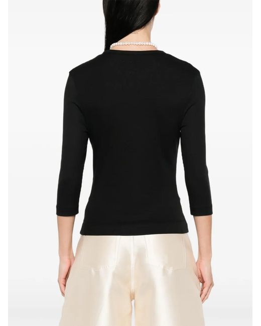 Simone Rocha Black Embellished Top