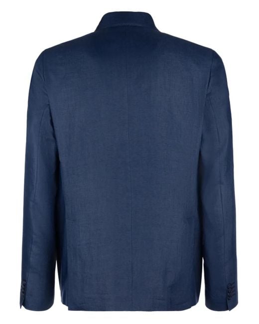 Brian Dales Blue Double-Breasted Blazer for men