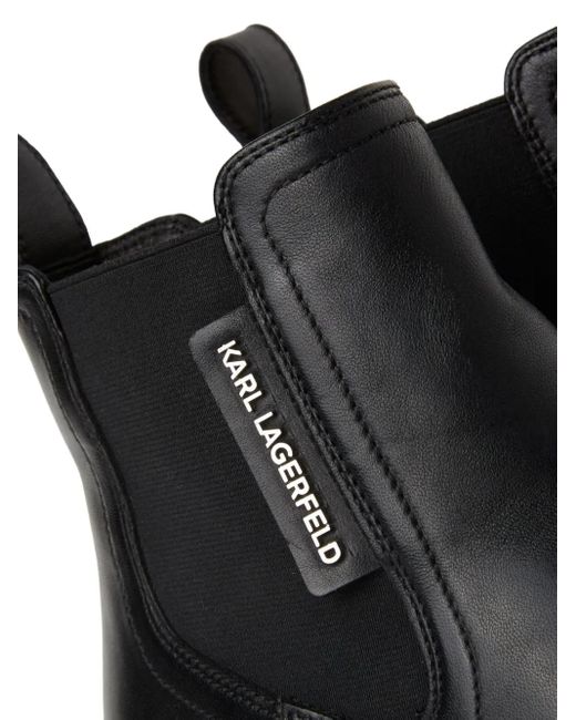 Karl Lagerfeld Black Binky Ankle Boots