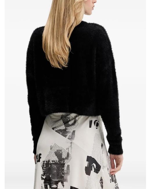 Desigual White Newspaper-Print Dress