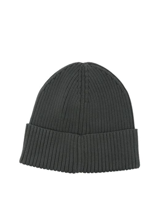 Marc O' Polo Black Ribbed Logo Cap for men