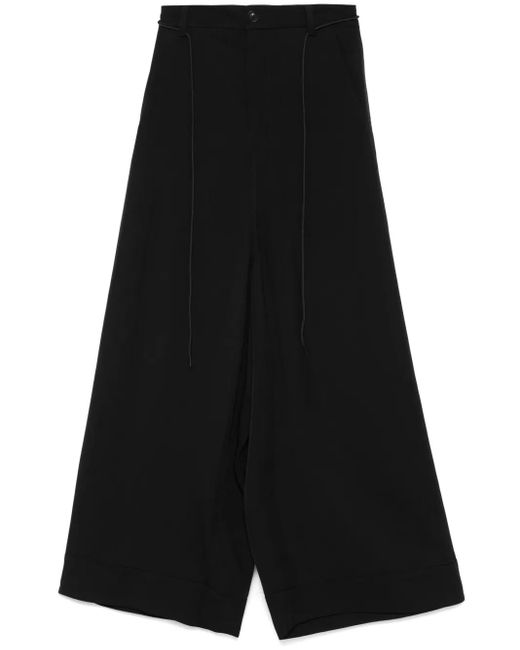 Y-3 ツイル ワイドパンツ Black