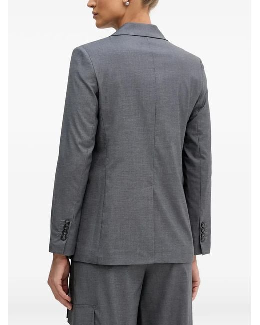 Sisley Gestrikte Blazer in het Gray