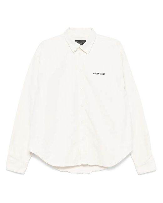 Balenciaga ロゴ シャツ White