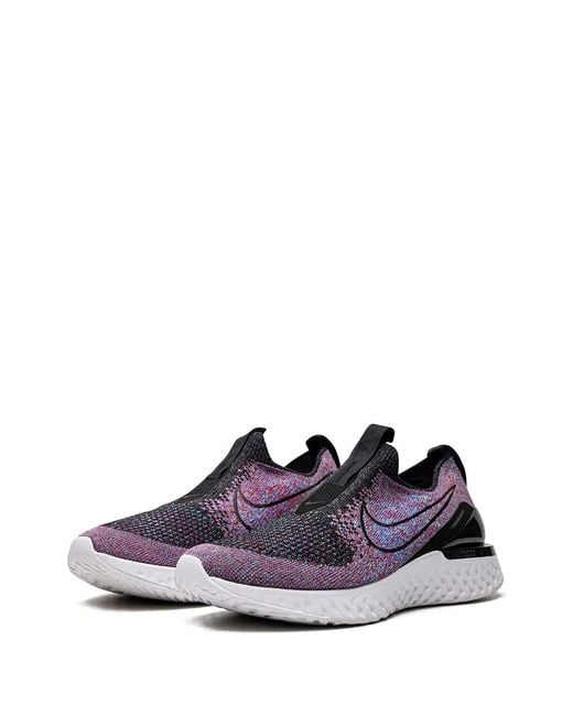 Nike Purple Epic Phantom React Flyknit Sneakers