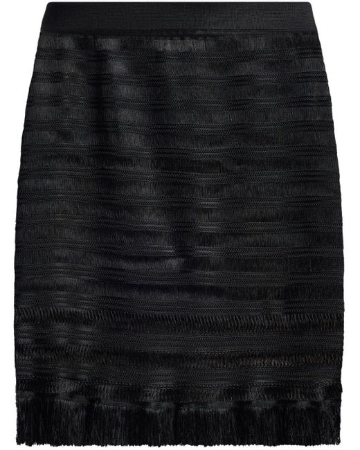 Tom Ford Black Sheer Pencil Skirt
