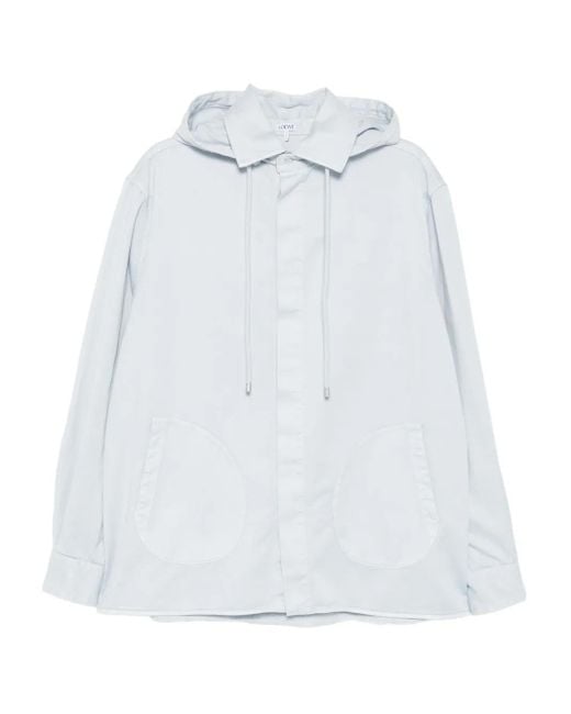 メンズ Loewe ロゴ コート White