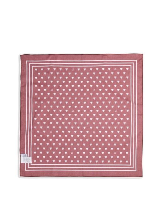 Pushbutton Red Push-Skull Scarf