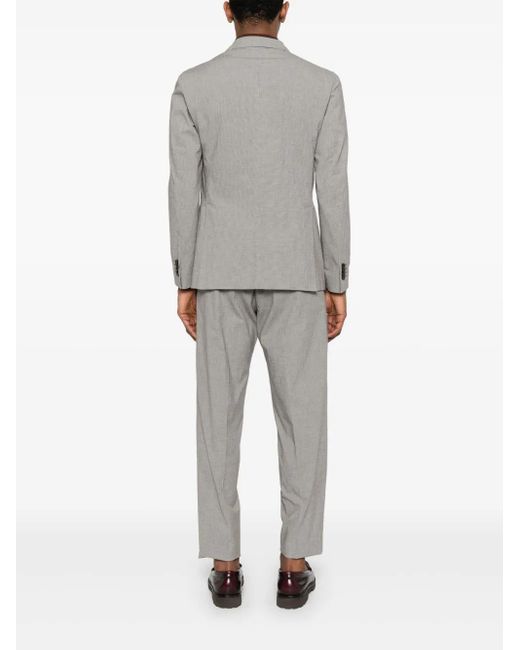 Boglioli Gray Micro-Pattern Suit for men