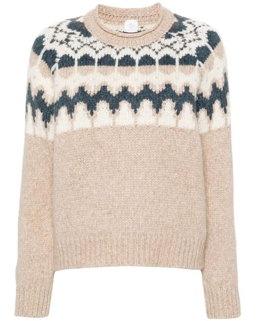 Eleventy Multicolor Cozy Knit Sweater With Unique Pattern