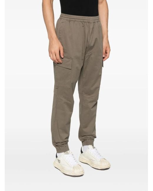 Represent Gray Cuffed Cargo Trousers for men