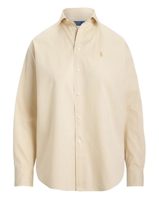 Polo Ralph Lauren Natural Striped Pony Cotton Shirt