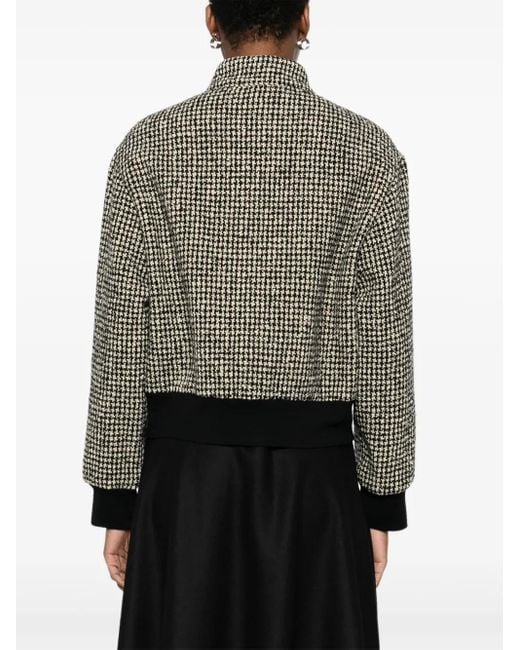 Barena Jack Met Pied-De-Poule Print En Rits in het Gray