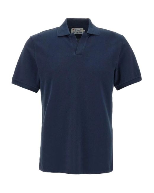 Polo Charles Mc2 Saint Barth de hombre de color Blue