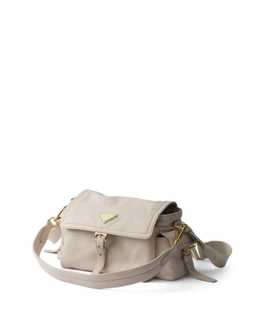 Prada Gray Medium Explore Nappa Shoulder Bag