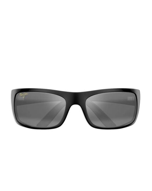 Maui Jim Gray Rectangle-Frame Sunglasses