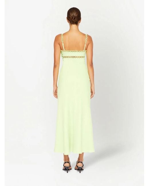 Jonathan Simkhai Green Sevilla Sleeveless Midi Dress