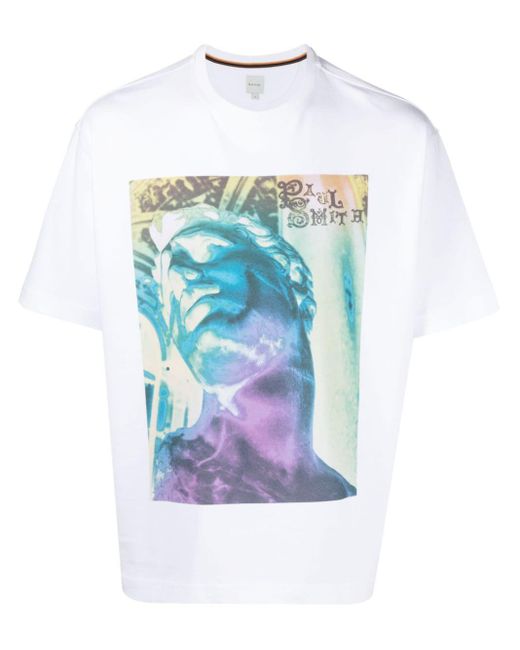 Paul Smith T-Shirt mit Foto-Print in Blue für Herren