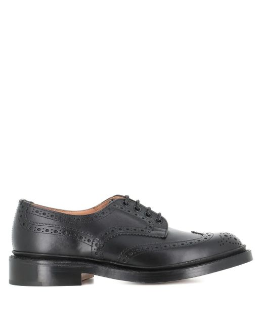 Tricker's Gray Bourton Brogue Derby Shoes for men