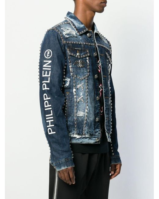 studded denim jacket mens