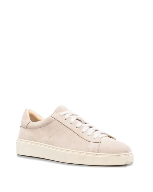 Eleventy Natural Suede Leather Trainers for men