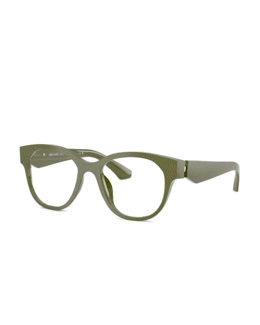 Alain Mikli Green Round-Frame Glasses