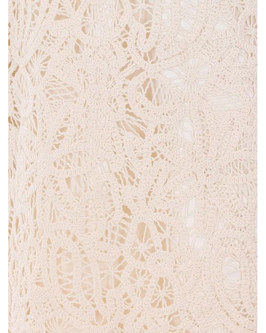 Liu Jo White Embroidered Mini Dress