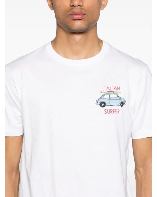 メンズ Mc2 Saint Barth ロゴ Tシャツ White
