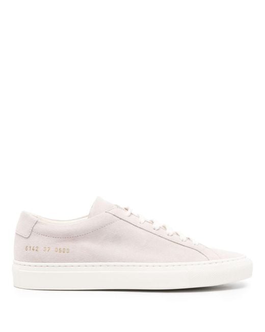 Common Projects Achilles Suède Sneakers in het White