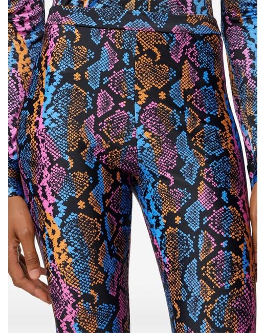 Versace Blue Printed Leggings