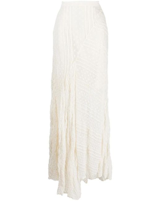 Jupe Taille Haute À Ourlet Asymétrique Anouki en coloris White