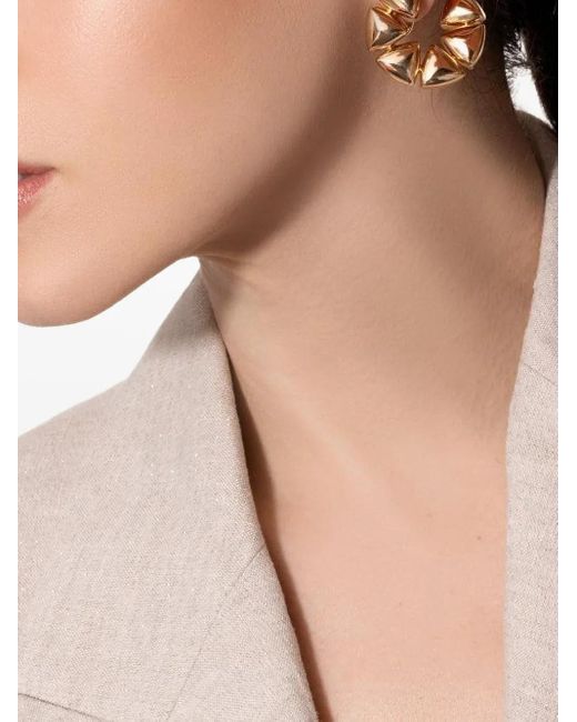 Vhernier Metallic 18K Rose Triangular Elements Earrings