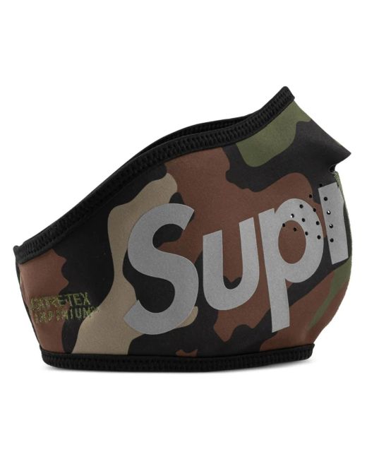 Supreme Black Windstopper Mundschutzmaske Mit Logo-Print