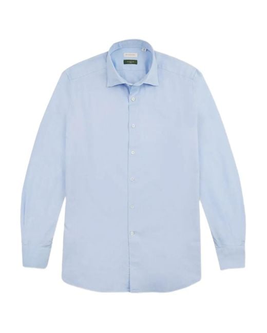 Glanshirt Blue Oxford-weave Shirt for men