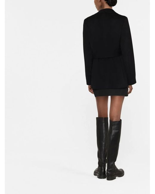 Calvin Klein Black Single-Breasted Coat