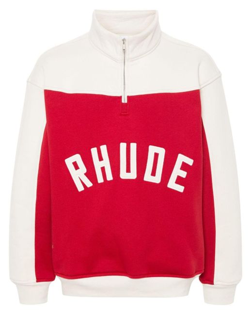 Rhude Contrast Varsity Sweatshirt in Red für Herren