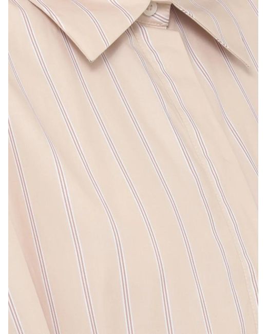 Emme Natural Fauna Striped Belted Midi Dress