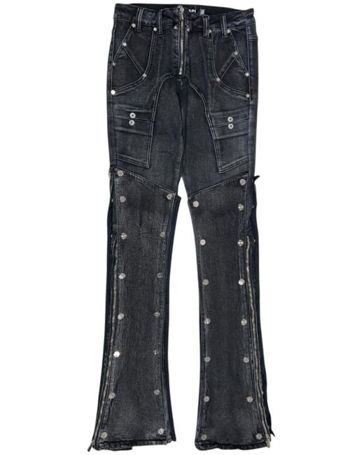 GUAPI Blue Rivet-Detailing Jeans for men