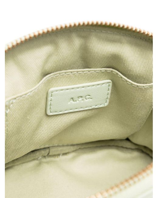 A.P.C. White Small Ninon Crossbody Bag