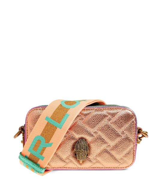 Kurt Geiger Orange Small Kensington Quilted Cross Body Bag