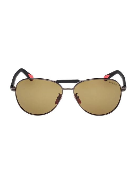 Moncler Natural Logo-Print Sunglasses