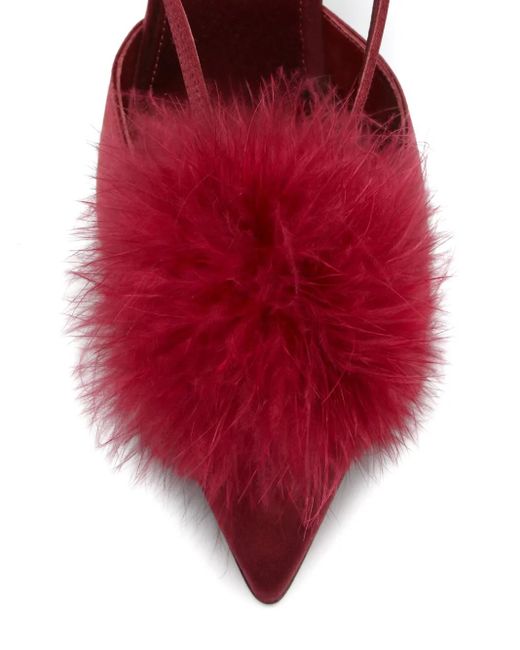 Malone Souliers Red 90mm Rafaella Slingback Pumps