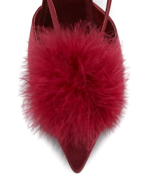 Malone Souliers Red 90Mm Rafaella Slingback Pumps