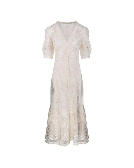 Antik Batik White Carioca Maxi Dress