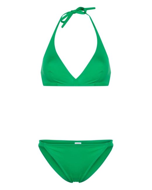 Set de bikini Gang con cuello halter Eres de color Green