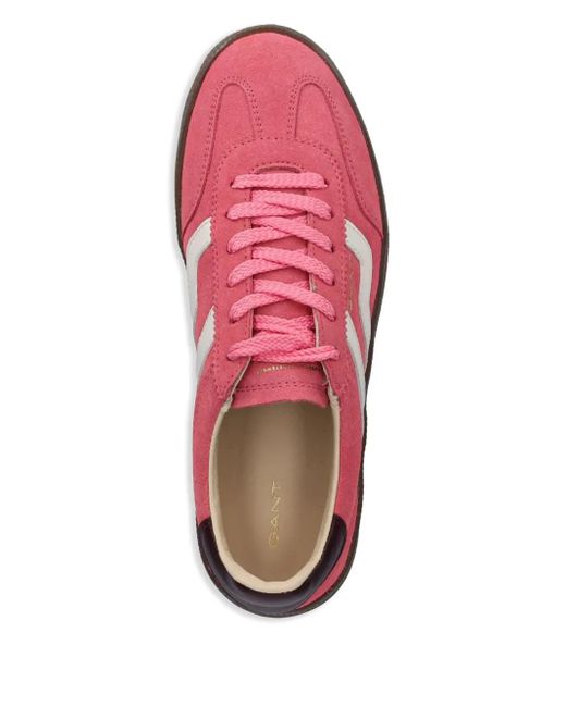Zapatillas bajas con cordones Gant de color Pink