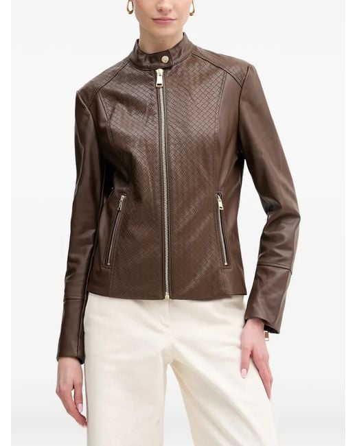 Guess Brown Claudine Zip-Up Jacket