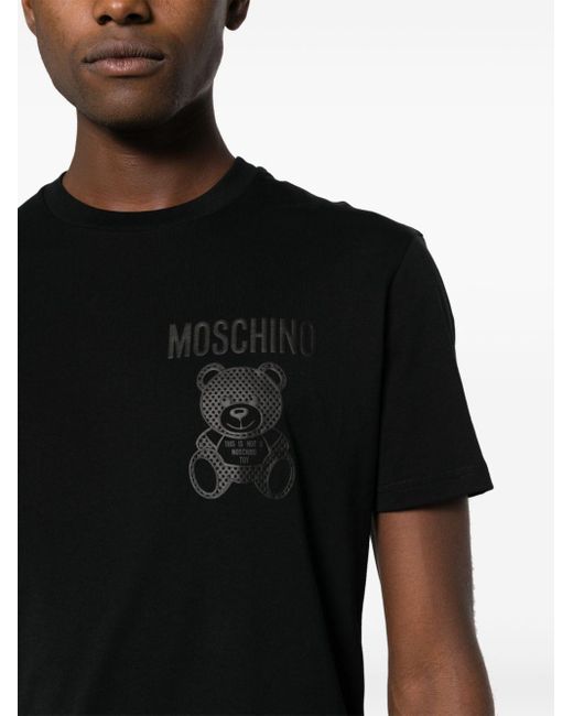 Moschino Black 'teddy' T-shirt for men
